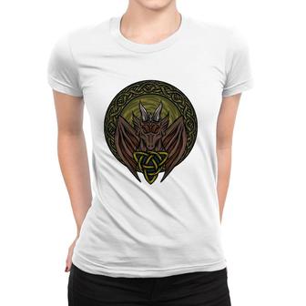 Viking Dungeon Norwegian Dragon Lover Celtic Dragon Women T-shirt | Mazezy
