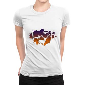 Vintage Hunting Funny Elk Hunter Women T-shirt - Thegiftio