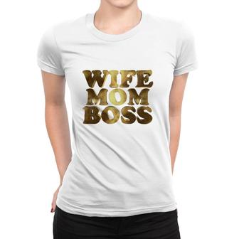 Wife Mom Boss Version Women T-shirt | Mazezy