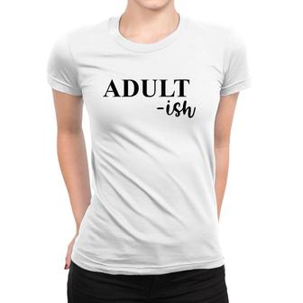 Womens Adult-Ish Dark V-Neck Women T-shirt | Mazezy