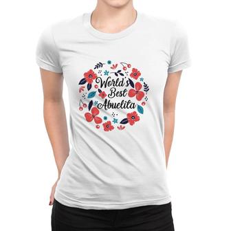 Womens Best Abuelita Ever Gift For Grandma Latina Spanish Women T-shirt | Mazezy