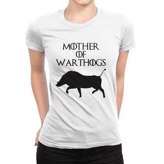 Womens Cute & Unique Black Mother Of Warthogs E010538 Ver2 Women T-shirt | Mazezy