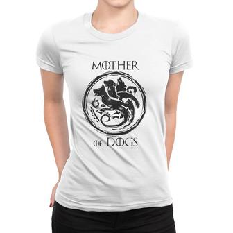 Womens Mother Of Dogs Dragon Dogmum Love Funny T Women T-shirt | Mazezy