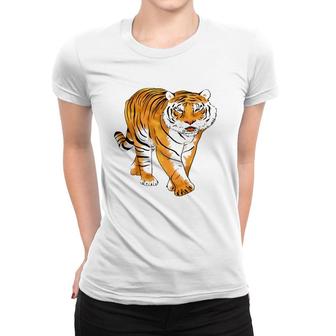 Year Of The Tiger 2022 Tiger Growling Mouth Open Bengal Men Women T-shirt | Mazezy
