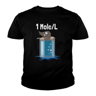 1 Mole - Funny Chemistry Humor Science Teacher Pun Youth T-shirt | Mazezy