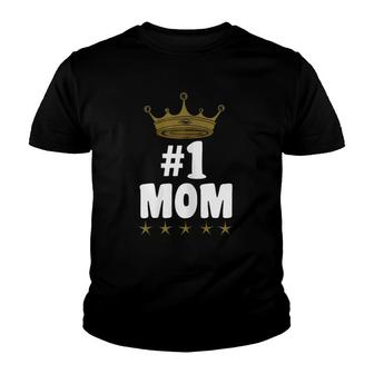 1 Mom Worlds Best Mother's Day Best Mom Ever Youth T-shirt | Mazezy