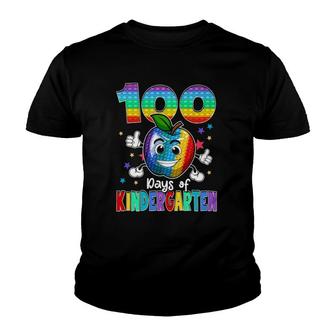 100 Days Of Kindergarten School Happy 100Th Day Pop Youth T-shirt | Mazezy