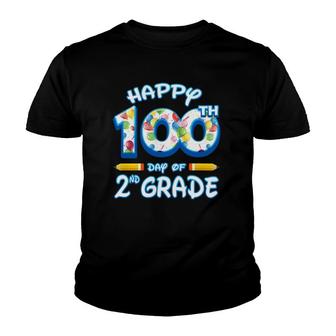100 Days Of School Gift For 2Nd Second Grade Teachers Students Youth T-shirt | Mazezy