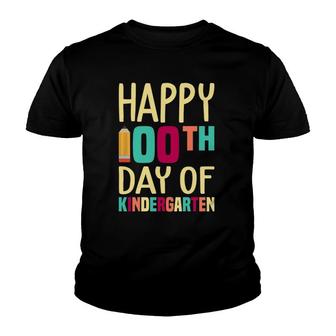 100 Days Of School Kindergarten Teacher Youth T-shirt | Mazezy