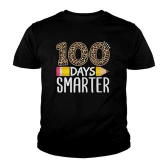 100 Days Smarter Teacher Or Student 100Th Day Of School Youth T-shirt | Mazezy