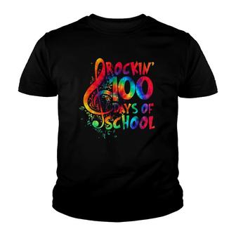 100Th Day Of School Music Teacher 100 Days Musician Youth T-shirt | Mazezy