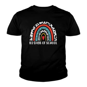 102 Days School Rainbow 101 Days Smarter Dalmatian Dog Lover Youth T-shirt | Mazezy