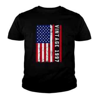 25 Years Old Gifts Vintage 1997 American Flag 25Th Birthday Youth T-shirt | Mazezy