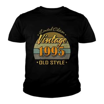 26 Year Old 26Th Birthday Decorations 1995 Vintage Fan Youth T-shirt - Thegiftio UK