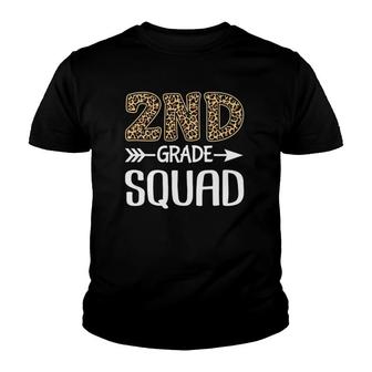 2Nd Grade Squad Leopard Second Grade Teacher Student Youth T-shirt | Mazezy