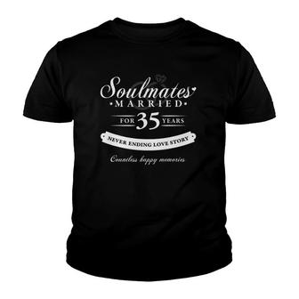 35Th Wedding Anniversary 35 Years Of Marriage Youth T-shirt | Mazezy