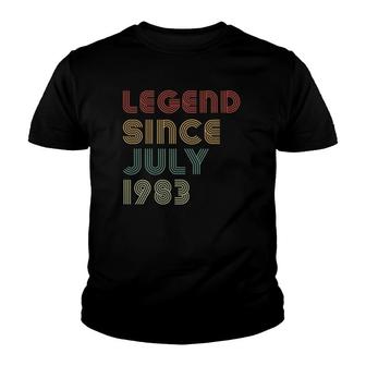 38Th Birthday Men Vintage Legend Since July 1983 Tee Youth T-shirt - Thegiftio UK