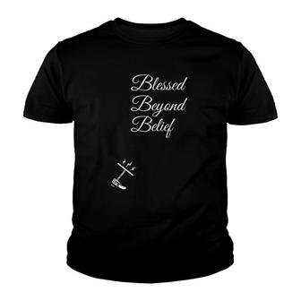 3Tatement Blessed Beyond Belief Religious Uplifting Youth T-shirt