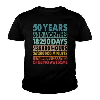 50 Years Old 50Th Birthday Vintage Retro Youth T-shirt | Mazezy