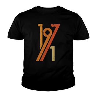 51St Birthday Vintage 70S Style 1971 Ver2 Youth T-shirt | Mazezy