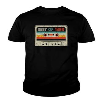 52Nd Bday Gifts Best Of 1969 Retro Cassette Tape Vintage Youth T-shirt | Mazezy