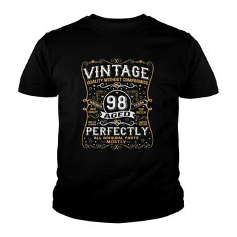 98 Years Old Gifts Vintage Born In 1924 Classic 98Th Birthday Youth T-shirt | Mazezy