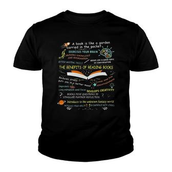 A Book Is Like A Garden Carried In The Pocket The Benefits Of Reading Book Youth T-shirt | Mazezy