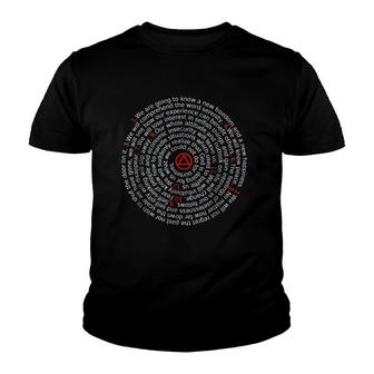 Aa 12 Step Recovery Spira Youth T-shirt - Thegiftio UK