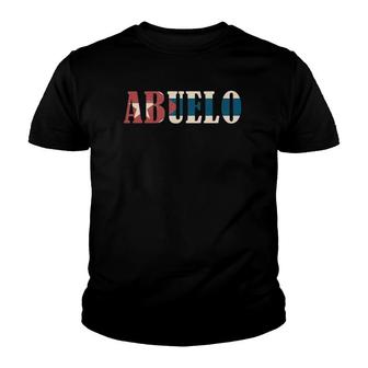 Abuelo Vintage Cuban Flag Youth T-shirt | Mazezy DE