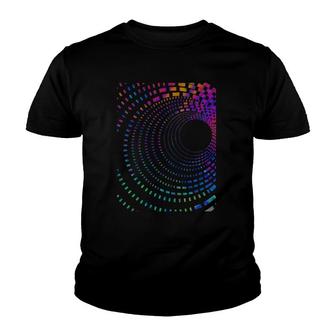 Acid Portal Purple Blue Cool Rave Techno Edm Lover Gift Youth T-shirt | Mazezy