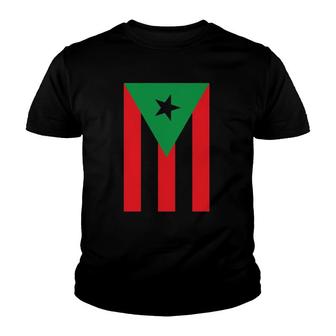 Afro Latino Flag Afro Boricua Puerto Rico African Latinx Pr Youth T-shirt | Mazezy