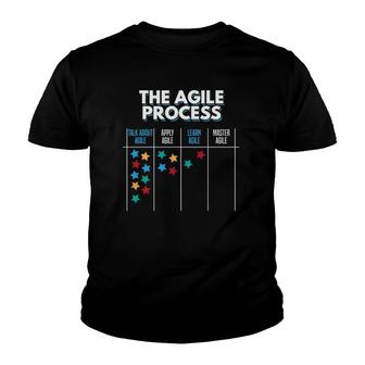Agile Process Kanban Board Process Management Scrum Youth T-shirt | Mazezy