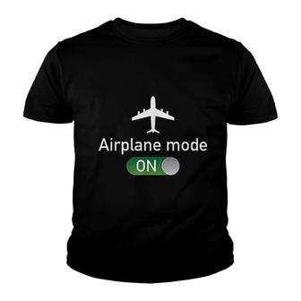 Airplane Mode On Youth T-shirt | Mazezy