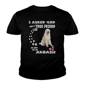 Akbash Dog Mom Dad Coban Kopegi Puppy Cute Akbash Youth T-shirt | Mazezy