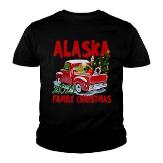 Alaska Christmas 2021 Matching Family Christmas Pajama Set Youth T-shirt | Mazezy DE