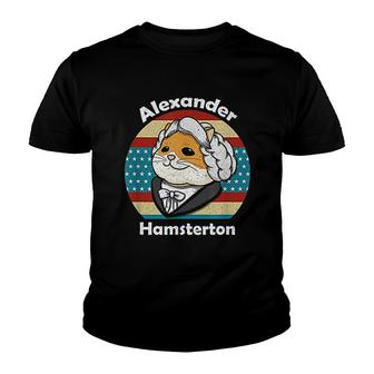 Alexander Hamilton Retro Hamster Alexander Hamsterton Youth T-shirt | Mazezy