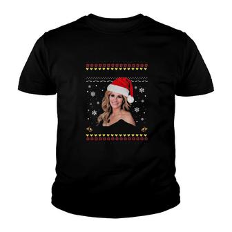 All I Want For Christmas Is Julia Roberts Ugly Christmas Sweater Youth T-shirt | Mazezy