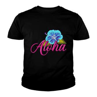Aloha Hawaii From The Island Feel The Aloha Flower Spirit Youth T-shirt | Mazezy