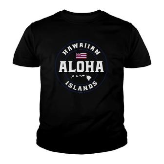 Aloha Hawaii From The Island - Hawaii Flag Aloha Hawaiian Youth T-shirt | Mazezy