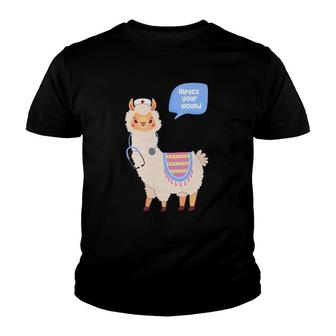 Alpaca Your Wound Cute Llama Wound Care Nurse Gift Youth T-shirt | Mazezy