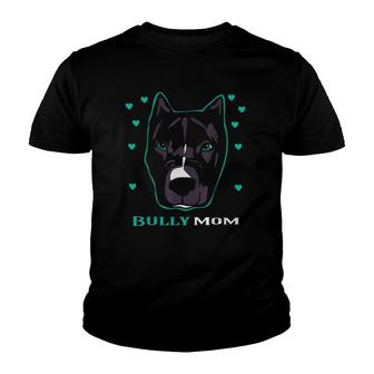 American Bulldog Bully Mom Mothers Dog Lovers Youth T-shirt
