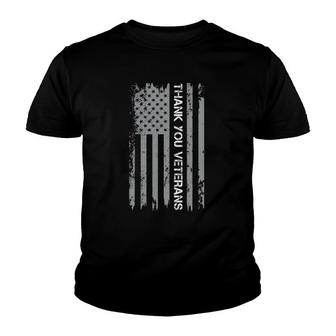 American Flag Thank You For Men Women Veteran Day Youth T-shirt | Mazezy