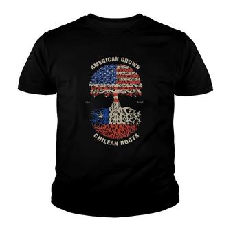 American Grown Chilean Roots Chile Flag Youth T-shirt | Mazezy