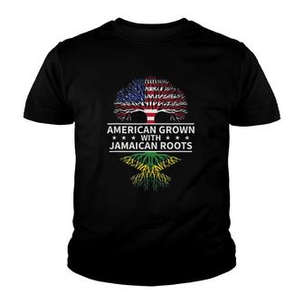 American Grown Jamaican Roots Jamaica Youth T-shirt - Thegiftio UK