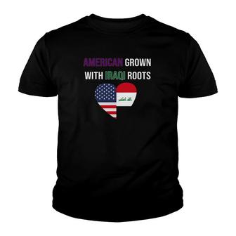 American Grown With Iraqi Roots Youth T-shirt | Mazezy