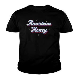 American Honey Cute Retro 4Th Of July Youth T-shirt - Thegiftio UK