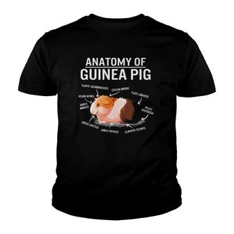 Anatomy Of Guinea Pig Cute Furry Potato Mom Cavy Mama Mother Youth T-shirt | Mazezy