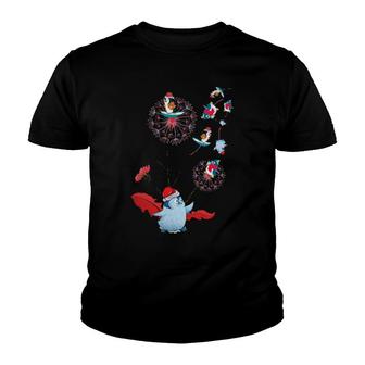 Antarctica Animal Flower Christmas Dandelion Penguin Youth T-shirt - Thegiftio UK