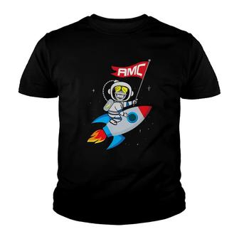 Apes To The Moon $Amc Short Squeeze Youth T-shirt | Mazezy