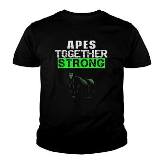 Apes Together Strong Meme Stock Gamestonk Youth T-shirt | Mazezy